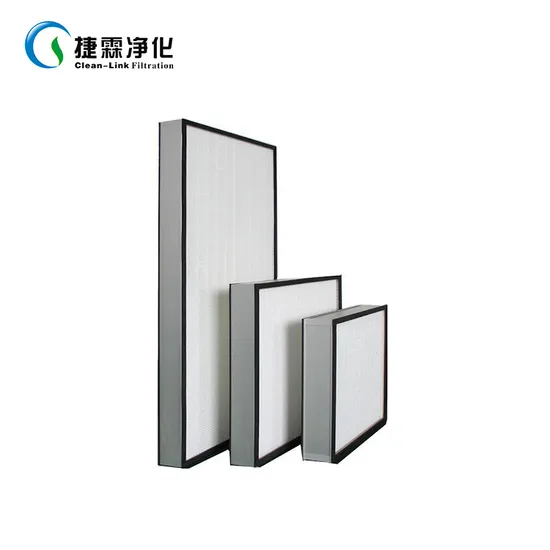 Clean-Link 99.99% H14 HEPA Filters with Mini Pleated for Negative Room in Hospital Air Filter